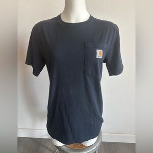 Carhartt Men's Navy Short Sleeve Pocket Tee